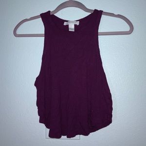 Forever 21 purple crop top